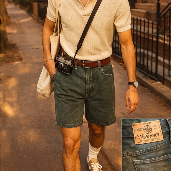 Wrangler Authentic Jeans Garment-Dyed Denim Shorts – Made in USA – Size 36 - Picture 11 of 11